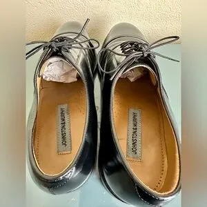 Johnston Murphy Optima Men\'s Melton Cap Toe Shoes Sz 10.5 E/C Black EUC! $185 Johnston & Murphy | Shoes | Johnston Murphy Optima Mens  main image 3